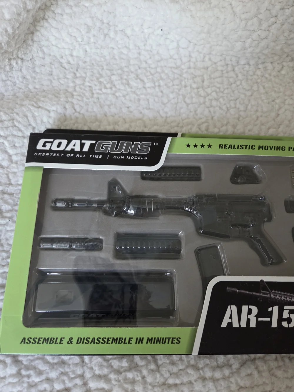 GOAT GUNS Miniature AR 15 (Charky) | 1:3 Scale Diecast Metal Model Building Kit